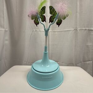 Catstages Interactive Teal Butterfly Feather Cat Toy